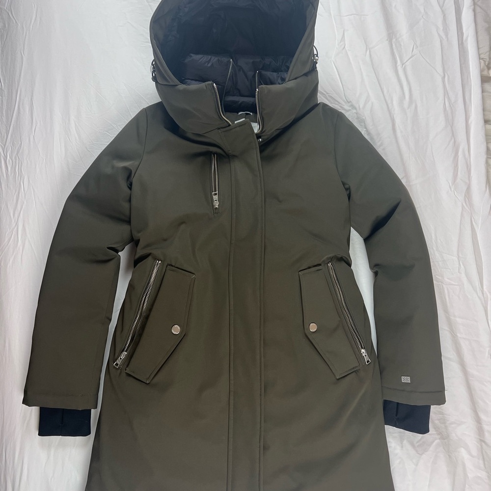 Soia & Kyo Olive Green Puffer Jacket Annalise women's small